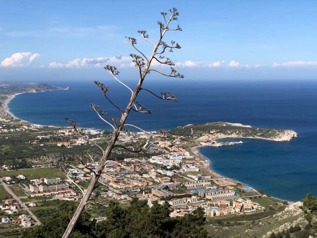 Vista della spiaggia di Kolymbia